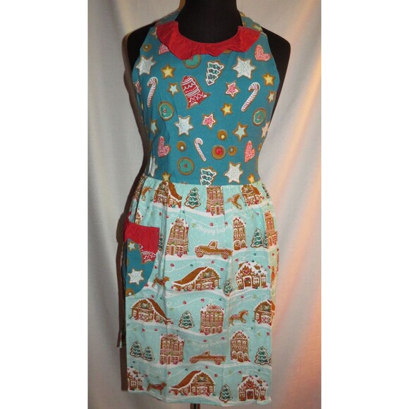 The Pioneer Woman Gingerbread Apron Oven Mitt Potholder Set Kitchen Cooking - Picture 9 of 9